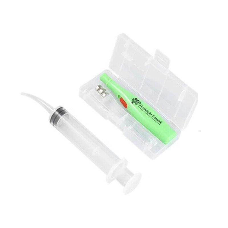 Au Tonsil Stone Remover Tool Stainless Steel Earwax Remover Led Light Earpick - Green