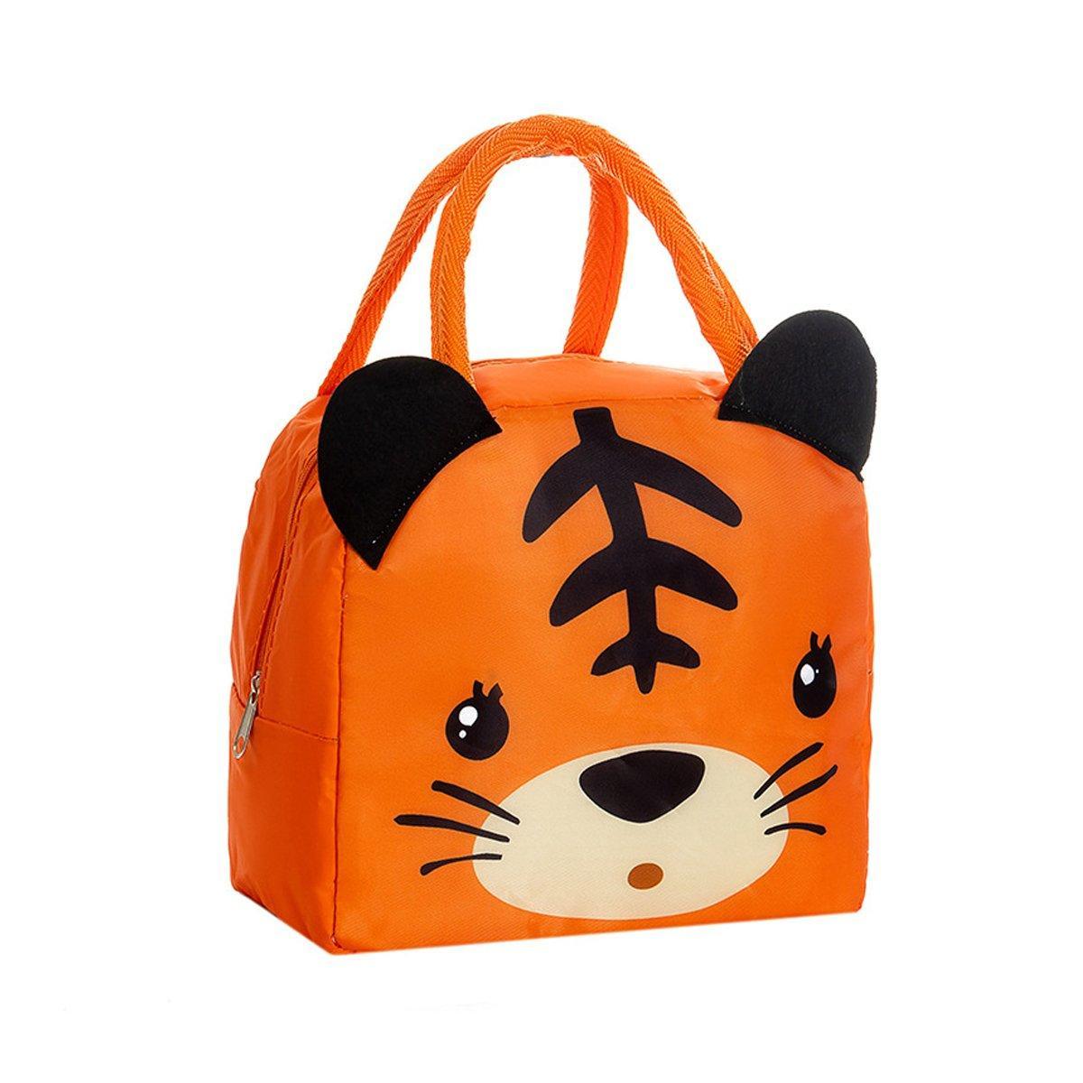 3D Bento Lunch Bag Cartoon Handbag Insulated Food Box Bag for Students LunchTote - Pink Rabbit