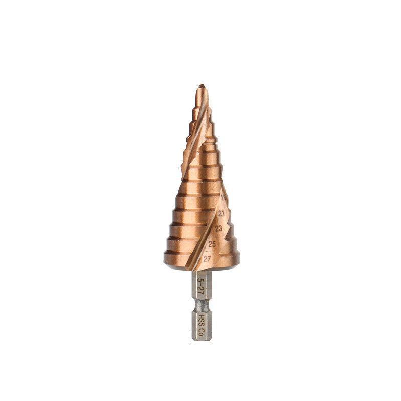 Hss M35 Cobalt Steel Step Cone Drill Bit Hole Saw Cutter 4-12/20/32Mm 5-21/27Mm - M35 Co 4-12mm
