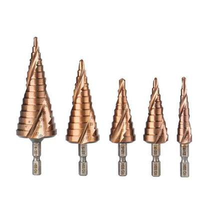 Hss M35 Cobalt Steel Step Cone Drill Bit Hole Saw Cutter 4-12/20/32Mm 5-21/27Mm - M35 Co 4-32mm