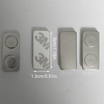 10x Magnetic Name Badge Tag Fastener Attachment Self Adhesive Strong Magnet NEW