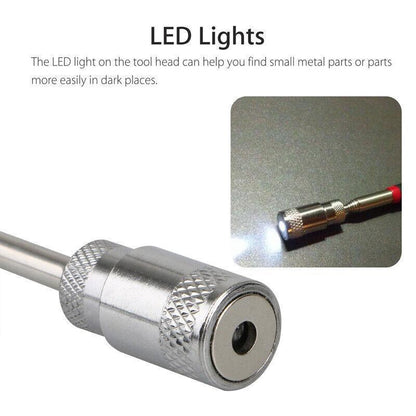 Telescopic Pickup Tool with LED Light Extendable Reach from 197mm to 790mm