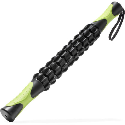 Muscle Roller Stick Full Body Fitness Massage Tool for Home and Gym Use - Orange