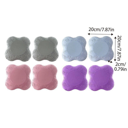 2pcs Thick Yoga Kneeling Mat Knee Cushion for Elbow Support Gym Workout Pad - Pink