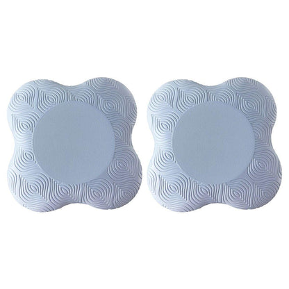 2pcs Thick Yoga Kneeling Mat Knee Cushion for Elbow Support Gym Workout Pad - Pink
