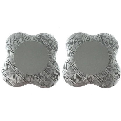 2pcs Thick Yoga Kneeling Mat Knee Cushion for Elbow Support Gym Workout Pad - Purple