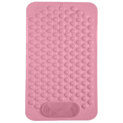 Non Slip Floor Pad Bathroom Tub Mat Bath Shower Mat with Round Massage Point - Pink