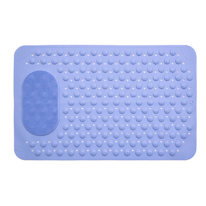 Non Slip Floor Pad Bathroom Tub Mat Bath Shower Mat with Round Massage Point - Pink