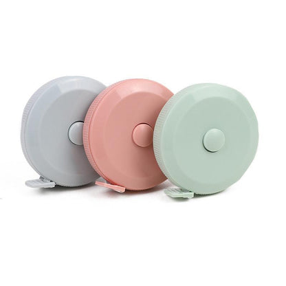 Retractable Tailor Tape Measure 150cm Soft Body Measuring Sewing Ruler - Pink