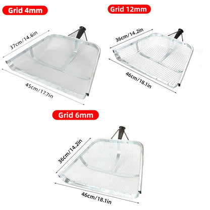 Stainless Steel Soil Sifter Drain Shovel Gardening Mesh Screen Filter Durable - 60MM