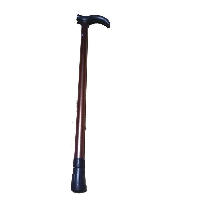 Metal Walking Stick Travel Retractable Cane Pole Compact Adjustable Lightweight - Silver