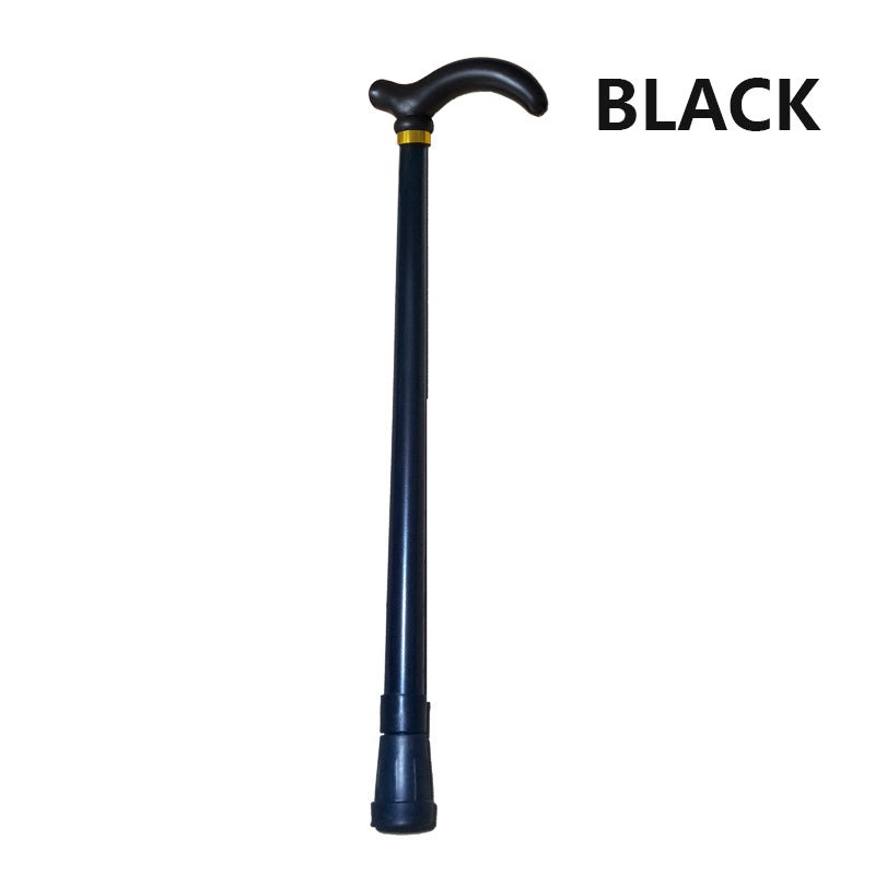 Metal Walking Stick Travel Retractable Cane Pole Compact Adjustable Lightweight - Yellow