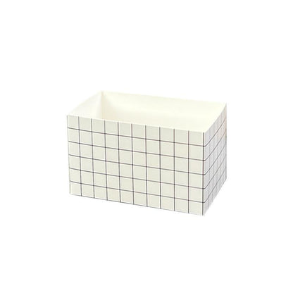 250PCS Sandwich Packaging Box Breakfast Hamburger Wrapping Box L Size - Black&White
