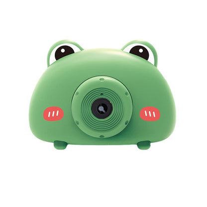 Acousto Optic Bubble Machine Camera Animal-Shaped With Light Music Toy Gift - Bear