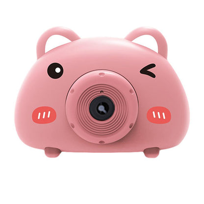 Acousto Optic Bubble Machine Camera Animal-Shaped With Light Music Toy Gift - Frog