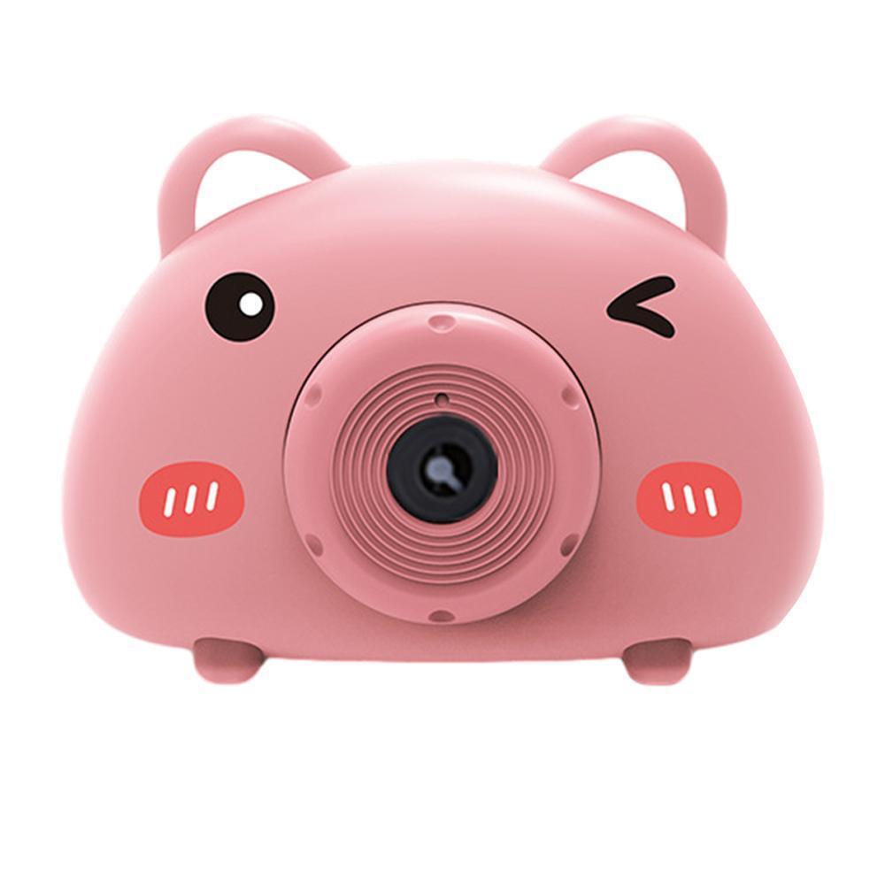 Acousto Optic Bubble Machine Camera Animal-Shaped With Light Music Toy Gift - Fox