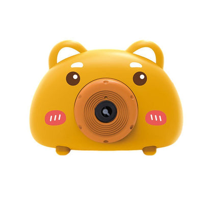 Acousto Optic Bubble Machine Camera Animal-Shaped With Light Music Toy Gift - Pig