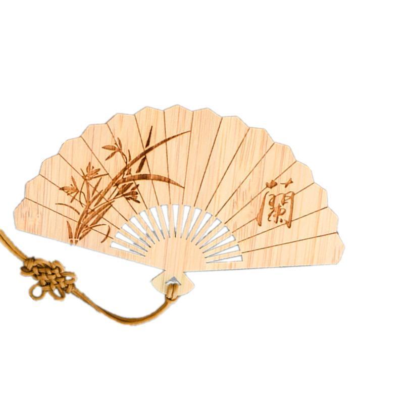 Chinese Style Bass Book Folder Book Clip Bamboo Bookmark Guitar Bookmark Lable - Ruan Pipa Bookmark - Chrysanthemum