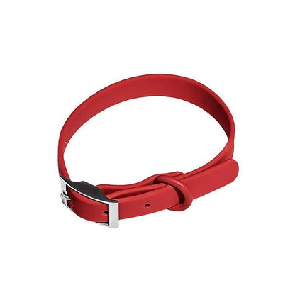 PVC Dog Collar Working Dog Kennels Waterproof Soft Adjustable for Pets M Size - Pink