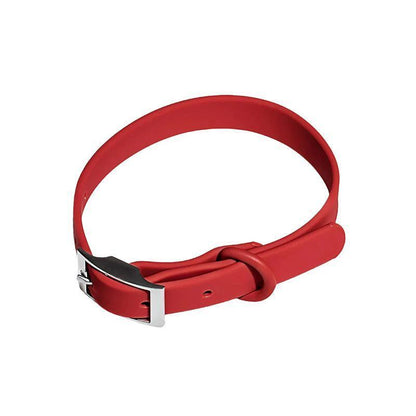 PVC Dog Collar Working Dog Kennels Waterproof Soft Adjustable for Pets L Size - Pink