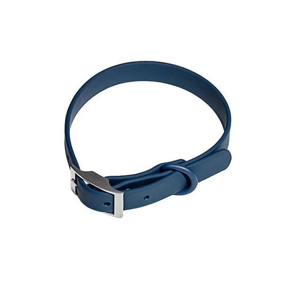 PVC Dog Collar Working Dog Kennels Waterproof Soft Adjustable for Pets M Size - Black