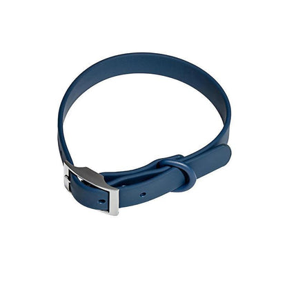 PVC Dog Collar Working Dog Kennels Waterproof Soft Adjustable for Pets L Size - Black
