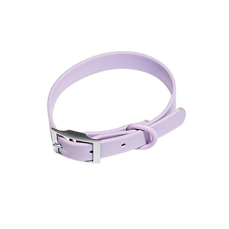 PVC Dog Collar Working Dog Kennels Waterproof Soft Adjustable for Pets M Size - Apricot