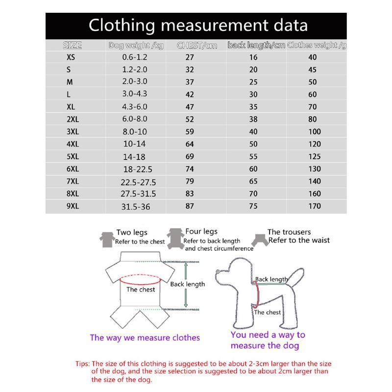 Pet Dog Clothes Hoodie Warm Winter Jumper Puppy Cat Clothing Coat Jacket Shirt - 6XL
