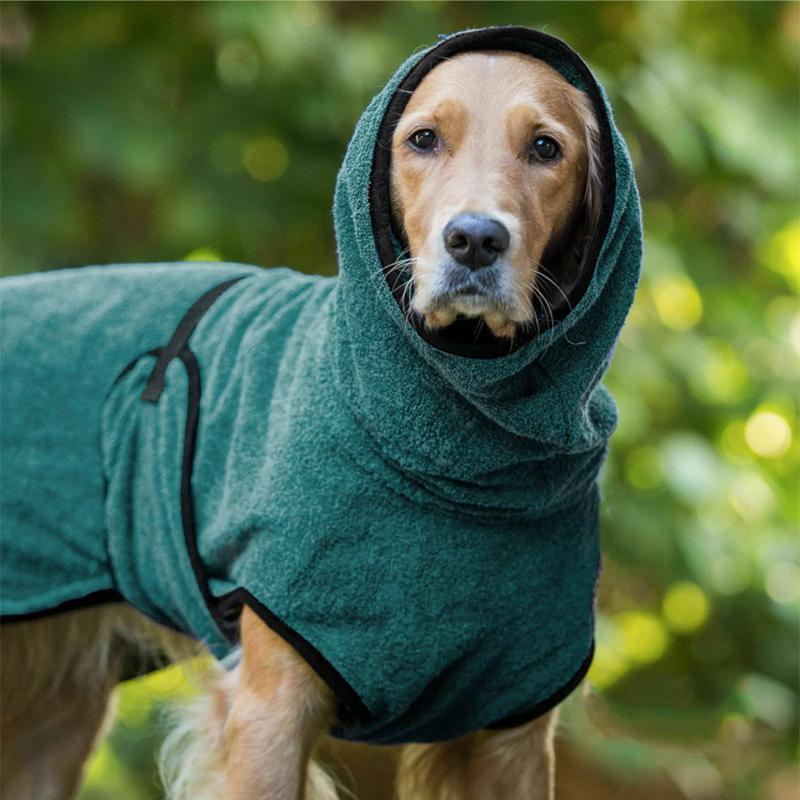 Dog Puppy HoodiesJacket Solid Coat Pet Winter Soft Warm Clothes S-5XL Purple - M