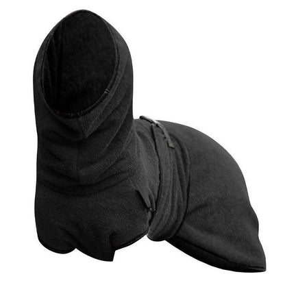 Dog Puppy Hoodies Jacket Solid Coat Pet Winter Soft Warm Clothes S-5XL Black - 5XL