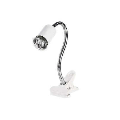 E27 Reptile Heat Lamp UVA UVB Turtle Lizard Heating Light with Clip - 25W Bulb + Black Holder