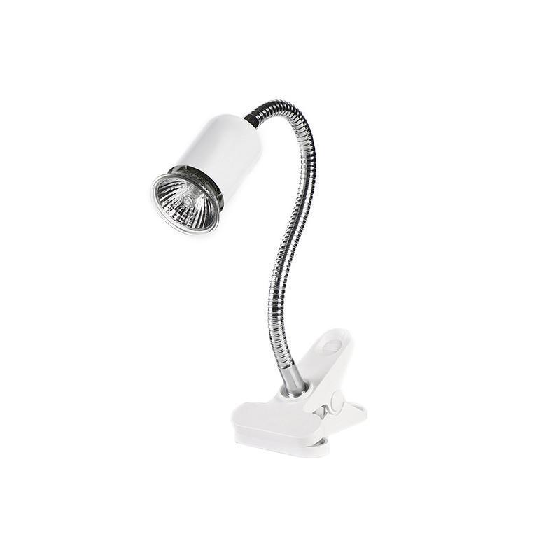 E27 Reptile Heat Lamp UVA UVB Turtle Lizard Heating Light with Clip - 25W Bulb + White Holder