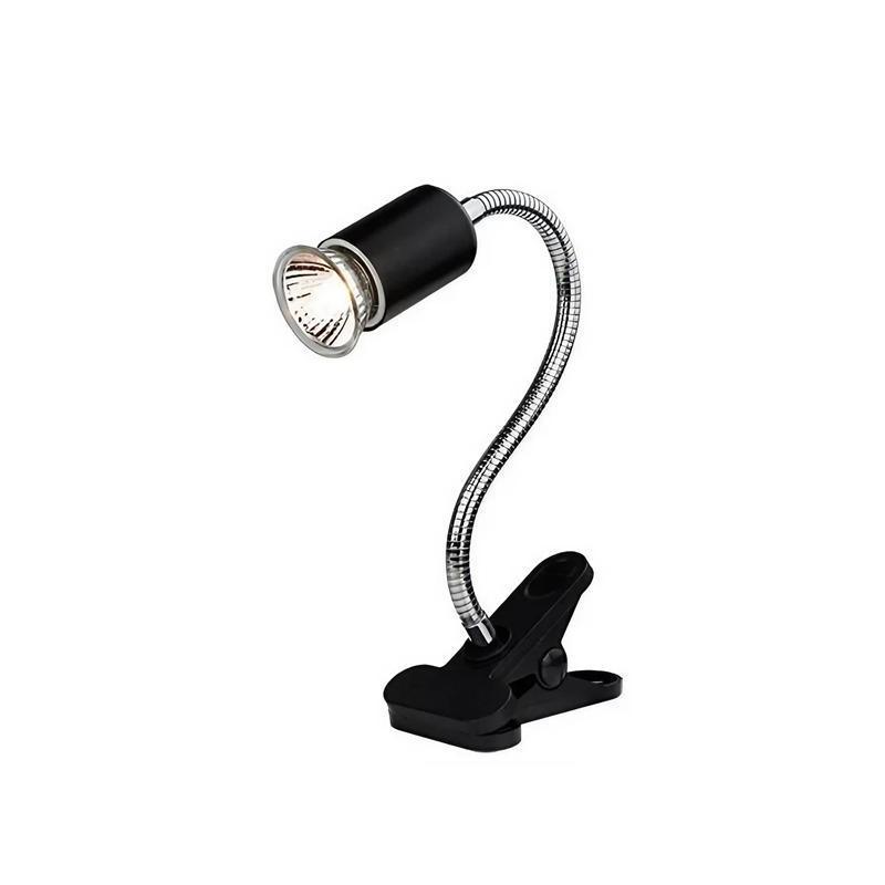 E27 Reptile Heat Lamp UVA UVB Turtle Lizard Heating Light with Clip - 50W Bulb + White Holder