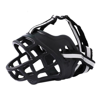 6 Sizes Adjustable Pet Dog No Bite Silicone Basket Muzzle Cage Mouth Mesh Cover - 2#