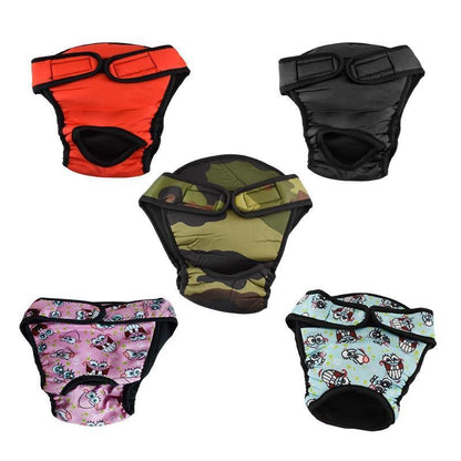 Washable Female Pet Dog Cat Nappy Diaper Physiological Pants Panties Underwear Pink - XL