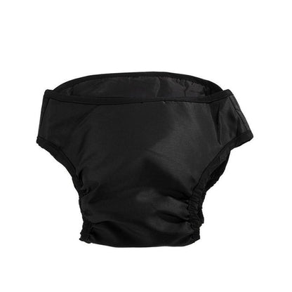 Washable Female Pet Dog Cat Nappy Diaper Physiological Pants Panties Underwear Black - XXL