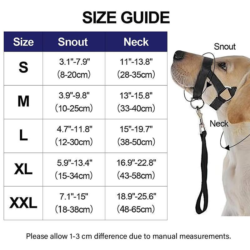 Pink Dog Training Head Collar Halter Stop Pulling Training Tool Harness Strap Leader - XL