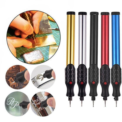Tool Ceramic Metal Wood Engraving Pen Glass Electric Micro Engraver Diamond - Gold