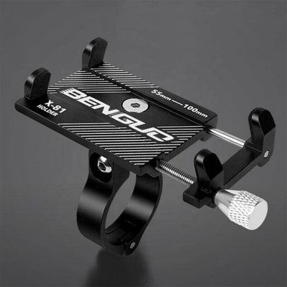 Aluminium Alloy Bicycle Phone Holder Handlebar Mount For Bike Motorcycle - Silver
