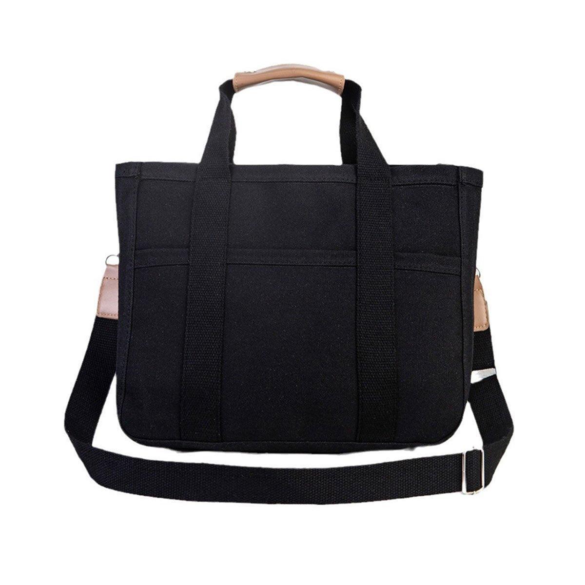 Stylish Multifunctional Mummy Bag Canvas Shoulder Crossbody Handheld Tote Bag - Beige