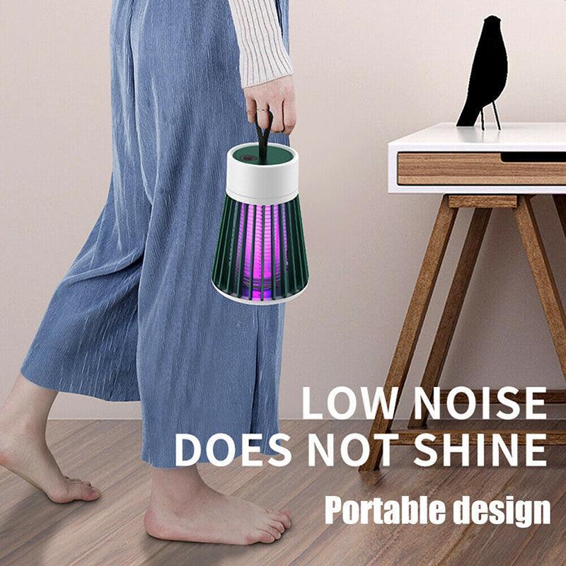 Electric Mosquito Killer Lamp Insect Catcher Fly Bug Zapper Trap Led Uv Mozzie - Grey (Recharge)