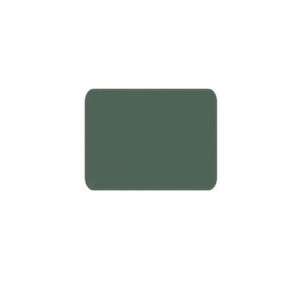 Leather Mouse Pad 30x25.5cm Waterproof Gaming Desk Mat Anti Slip Rubber Mousepad - Black