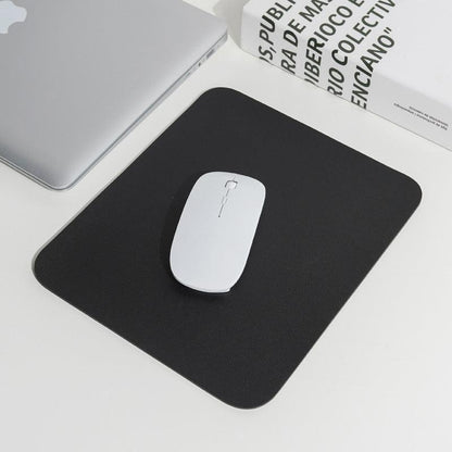 Pu Leather Gaming Mouse Pad Desk Mat Anti-Slip Speed Mousepad 22X22Cm Waterproof - Black