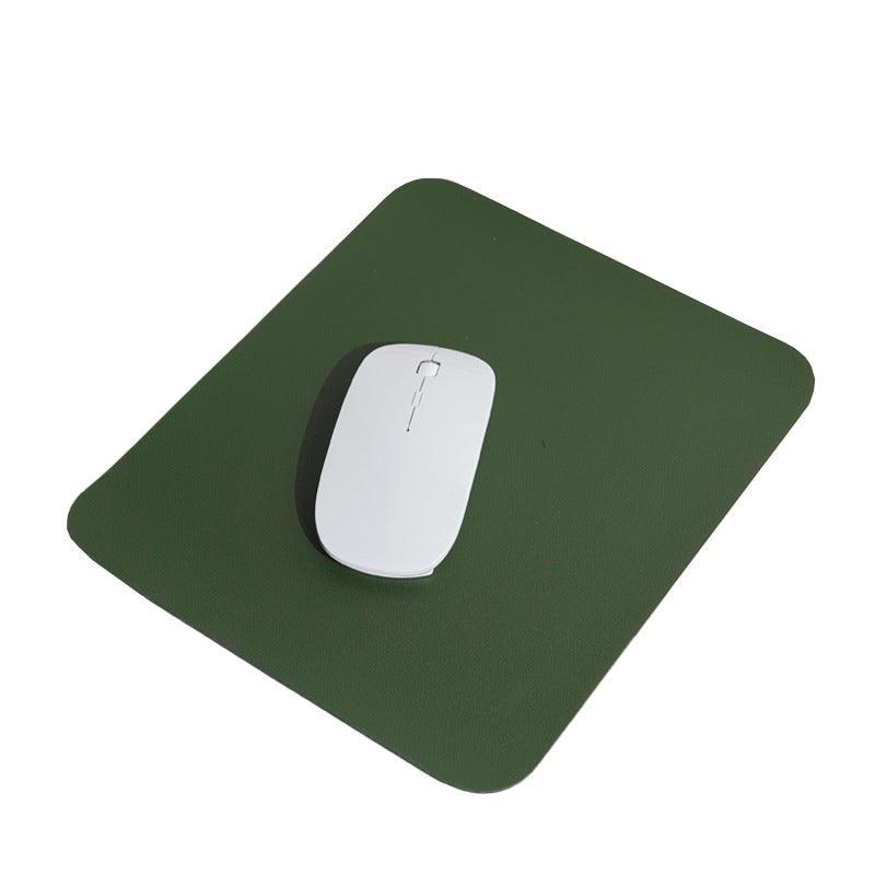 Pu Leather Gaming Mouse Pad Desk Mat Anti-Slip Speed Mousepad 22X22Cm Waterproof - Black