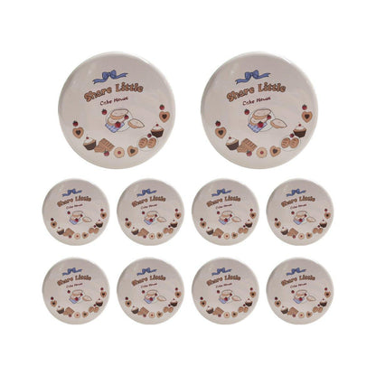 10PCS Cookie Tin Box Metal Biscuit Gift Box Candy Packaging Dragon Year Baking - Bread Bear (bump)