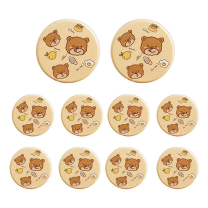 10PCS Cookie Tin Box Metal Biscuit Gift Box Candy Packaging Dragon Year Baking - Carrot Rabbit
