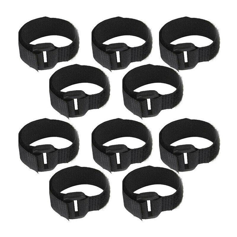 10pcs Rooster Anti Crow Collar Adjustable Nylon Neck Belt Poultry Sound Control - Red