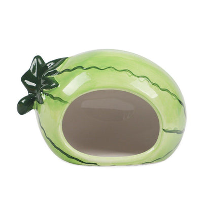Ceramic Hamster Nest Shelter Landscaping Supplies Small Animal Hideout House - Apple