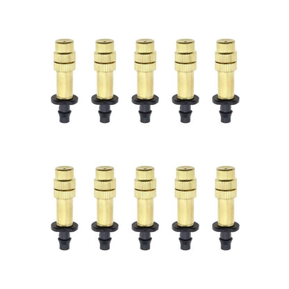 10pcs Adjustable Atomizing Copper Nozzles for Garden Watering Spraying