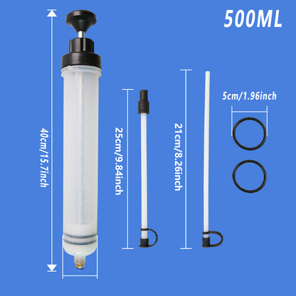 Manual Needle and Barrel Suction Oil Change Tool Pump for Brake Oil Filler - 200cc